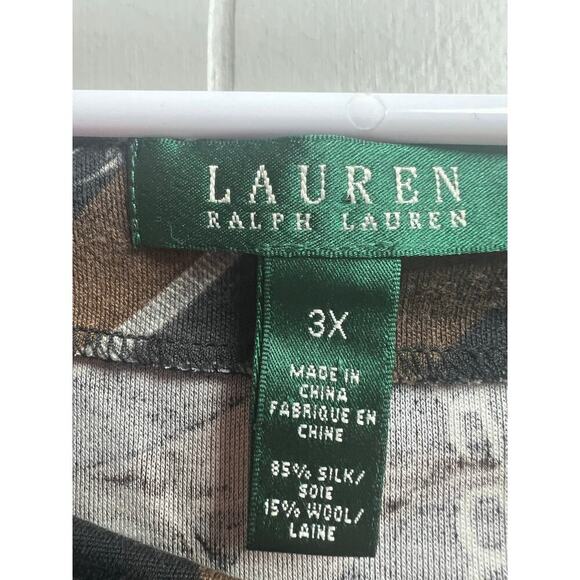 Lauren Ralph Lauren Equestrian Buckle Silk Wool Jersey Sleeveless Top 3X - Picture 2 of 5
